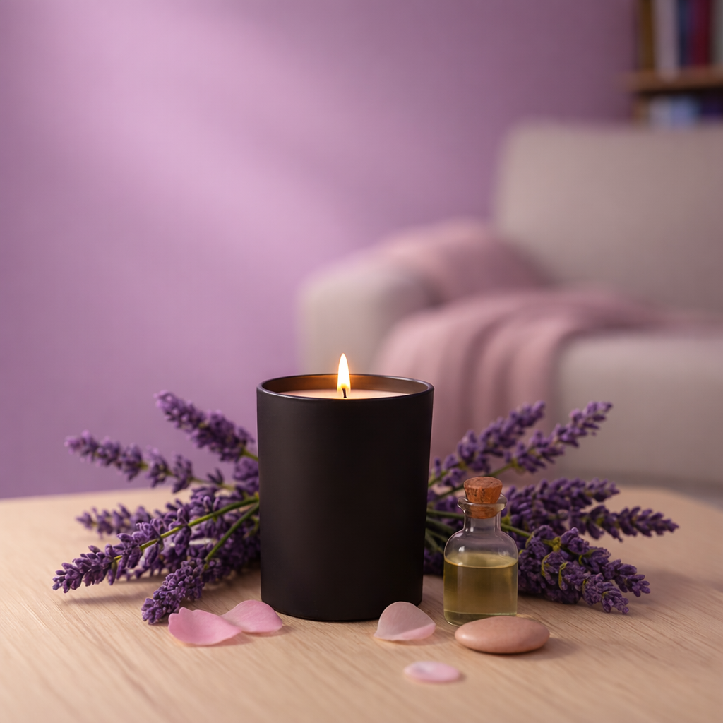 Lavish Lavender - Body Massage Candle - Medium (150 gms)