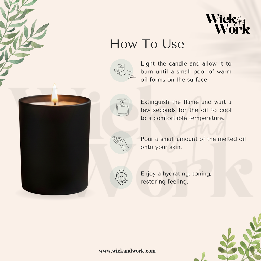 How to use massage candle