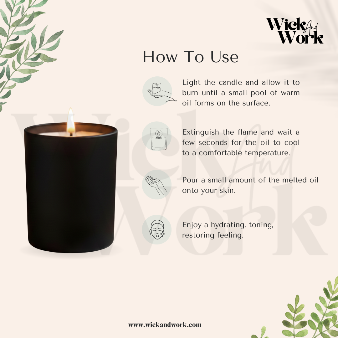 How to use massage candle